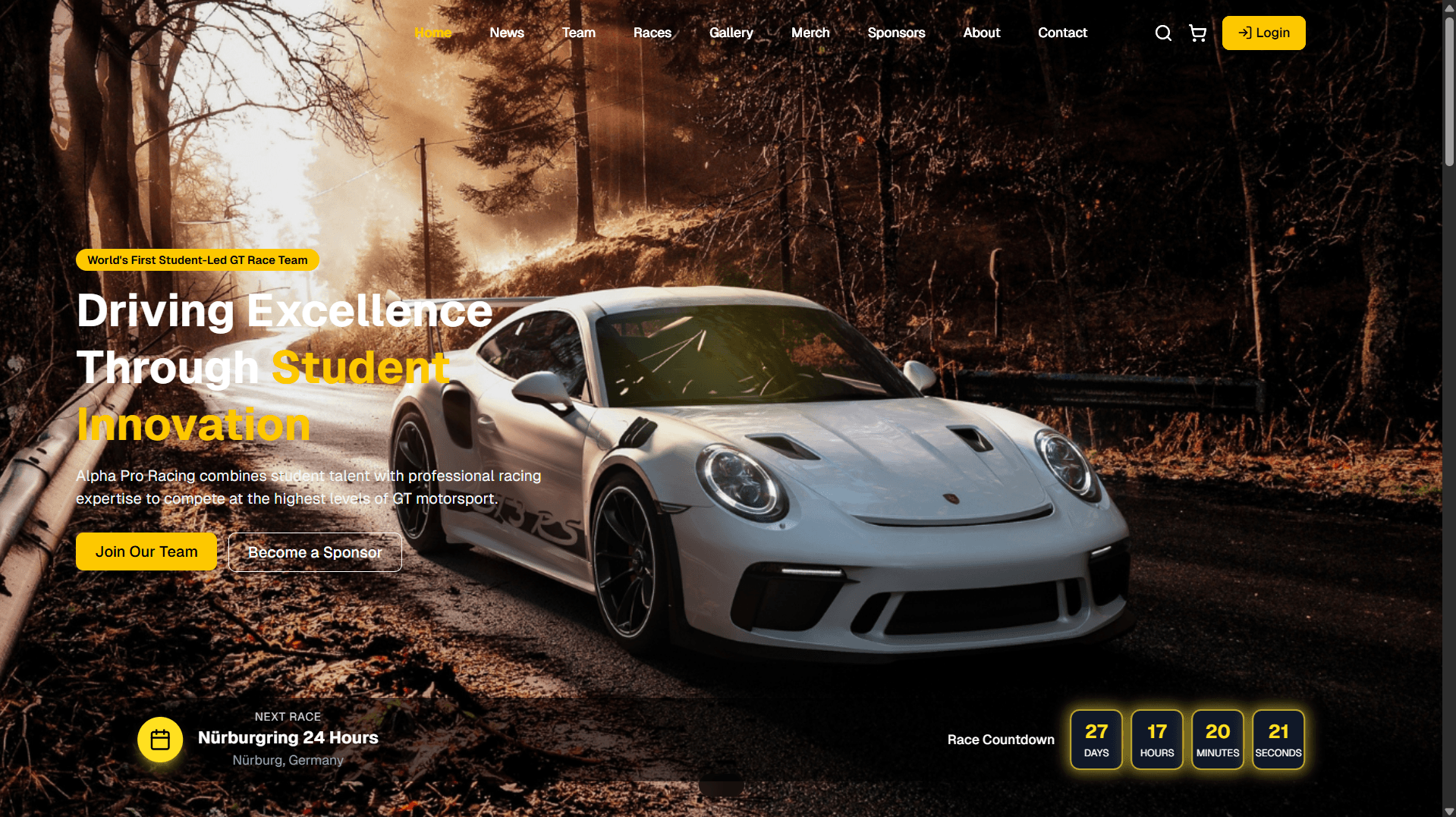 Alpha Pro Racing - Student-Led GT Racing Platform